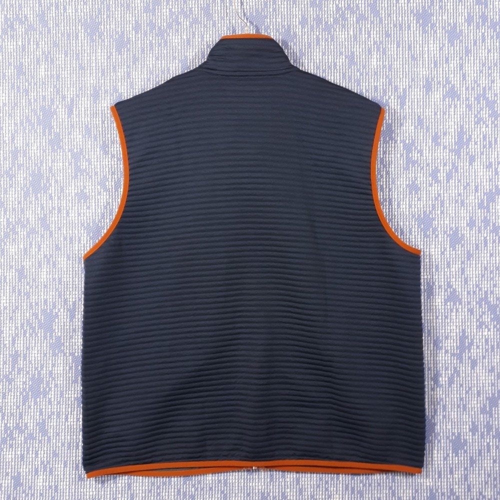 L.L. Bean Vest Mens XL Slightly Fitted Full Zip Blue Outdoor Travel Hiking - Picture 7 of 9